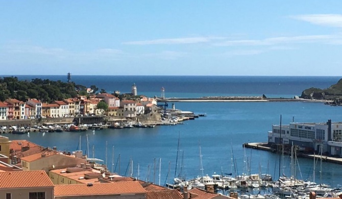 Bel appartement grande pièce à vivre 2 chambres avec magnifique vue sur port mer montagne Terrasse de 30m2