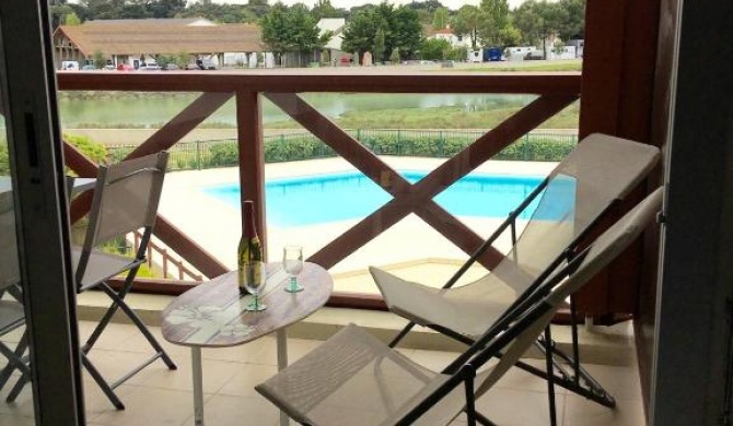 Appartement d'une chambre a Guerande a 600 m de la plage avec vue sur la mer piscine partagee et jardin clos