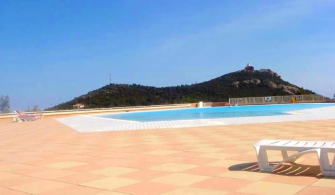 Appartement de 2 chambres avec vue sur la mer piscine partagee et terrasse amenagee a Agay a 1 km de la plage